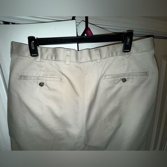 Men's Brooks Brothers Advantage Chino Clark Tan Pant 38/34 - Picture 6 of 7